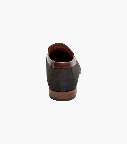 Stacy Adams Gill Moc Toe Saddle Slip On Stacy Adams Last Pairs - Black Multi