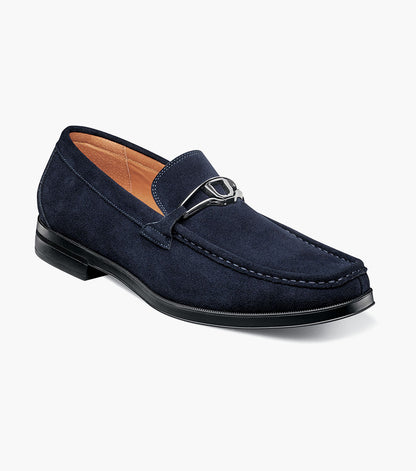 Stacy Adams Palladian Moc Toe Slip On Stacy Adams Last Pairs - Navy Suede