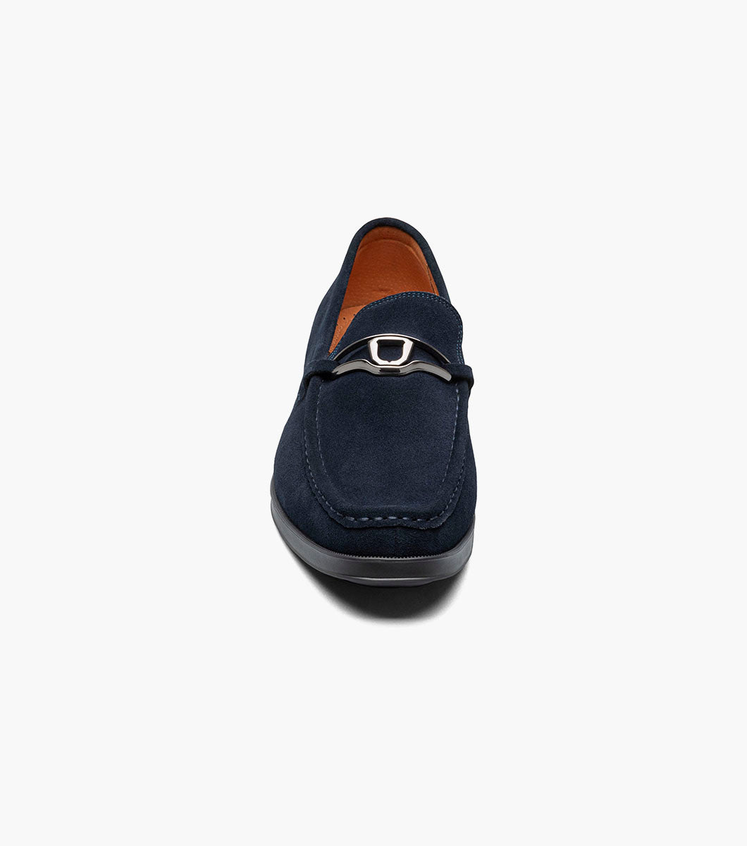 Stacy Adams Palladian Moc Toe Slip On Stacy Adams Last Pairs - Navy Suede