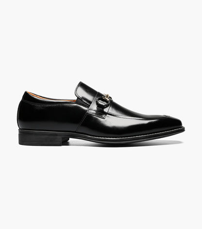 Stacy Adams Pierce Moc Toe Bit Slip On Men’s Dress Shoes - Black