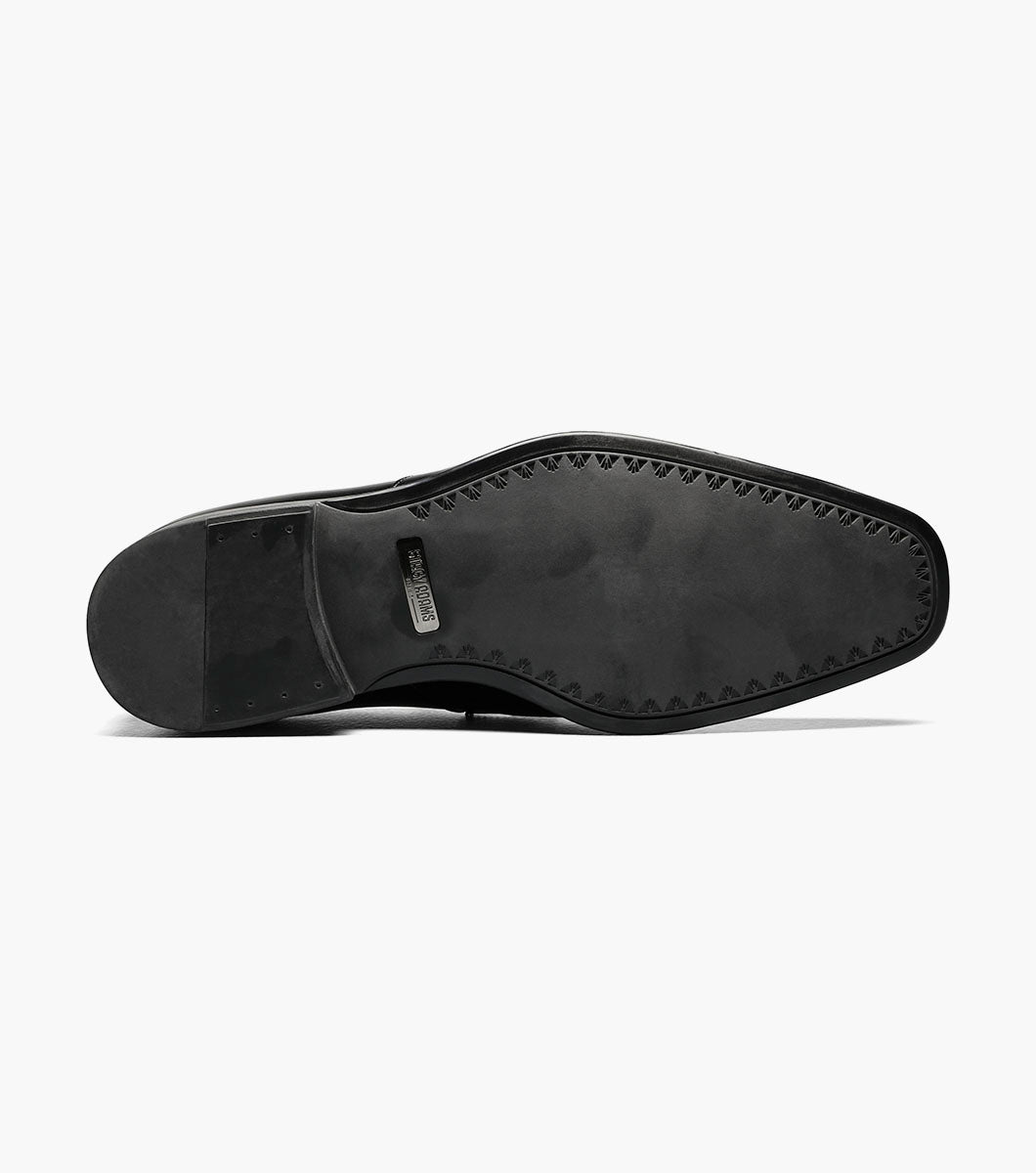 Stacy Adams Pierce Moc Toe Bit Slip On Men’s Dress Shoes - Black