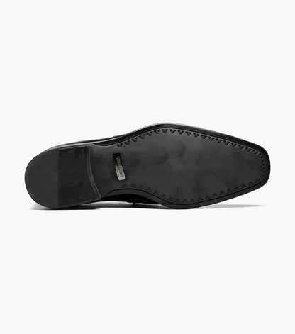 Stacy Adams Pierce Moc Toe Bit Slip On Men’s Dress Shoes - Black