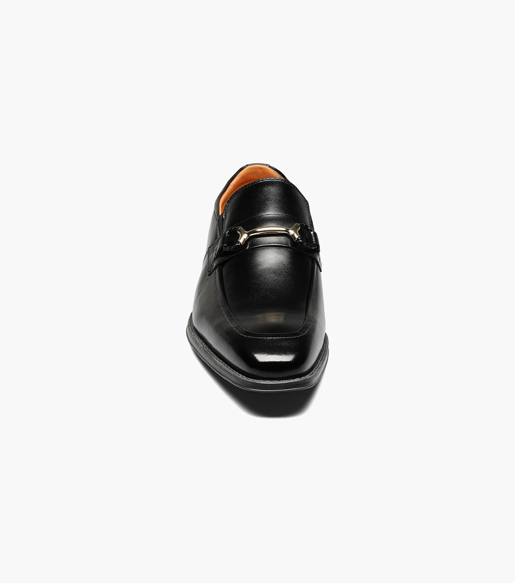 Stacy Adams Pierce Moc Toe Bit Slip On Men’s Dress Shoes - Black