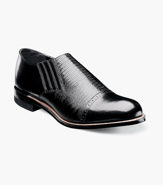 Stacy Adams Madison Cap Toe Slip On Men’s Dress Shoes - Black