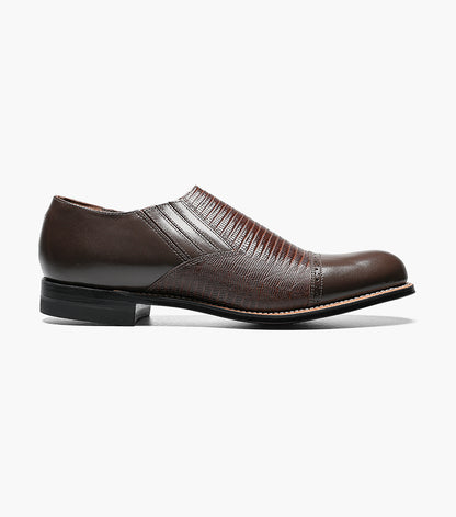 Stacy Adams Madison Cap Toe Slip On Men’s Dress Shoes - Brown