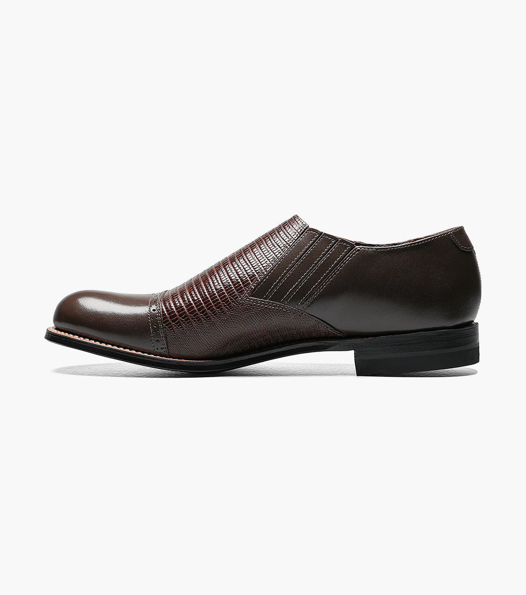 Stacy Adams Madison Cap Toe Slip On Men’s Dress Shoes - Brown