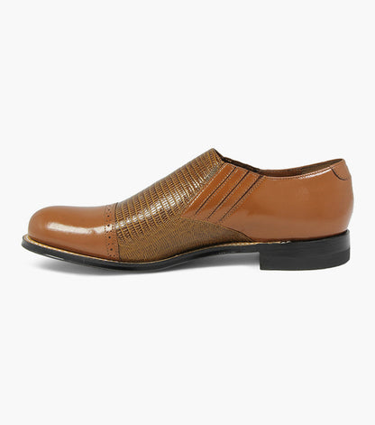 Stacy Adams Madison Cap Toe Slip On Men’s Dress Shoes - Tan