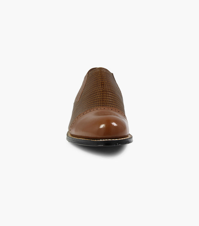 Stacy Adams Madison Cap Toe Slip On Men’s Dress Shoes - Tan