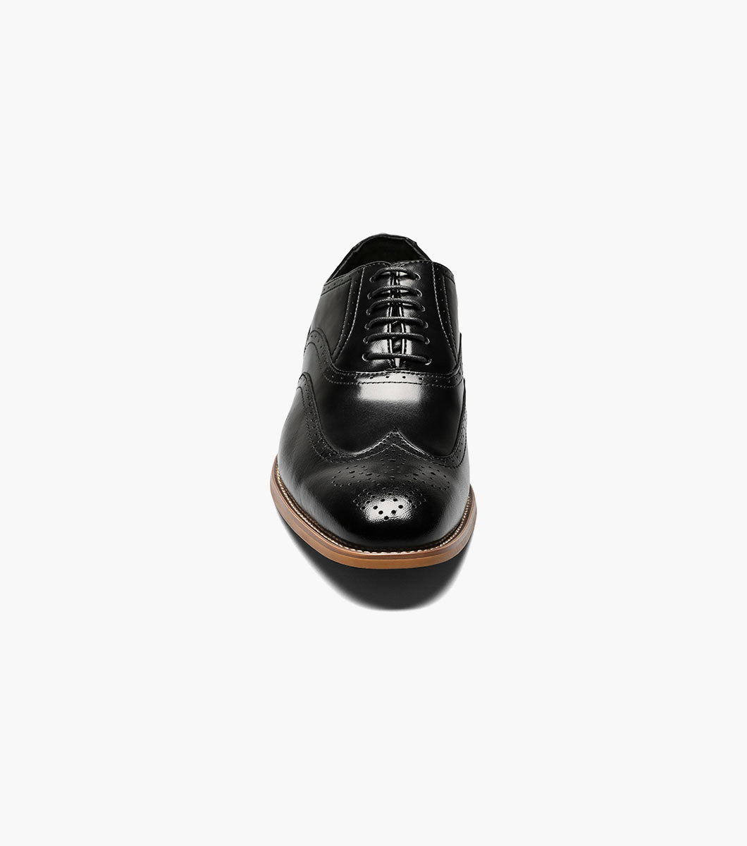Stacy Adams Dunbar Wingtip Oxford Clearance Men’s Shoes - Black