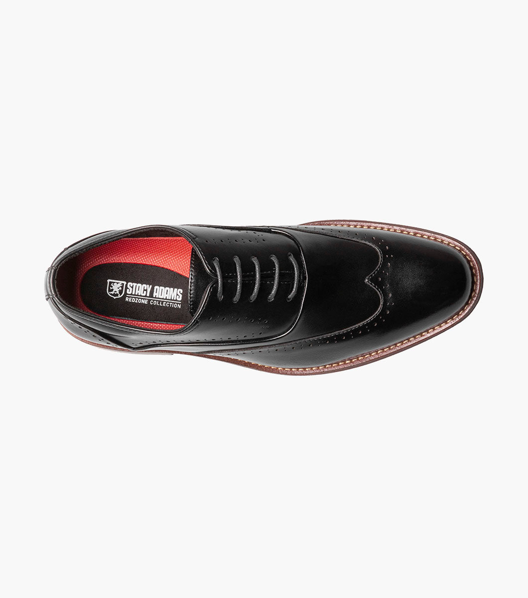Stacy Adams Macarthur Wingtip Oxford Stacy Adams Last Pairs - Black Smooth