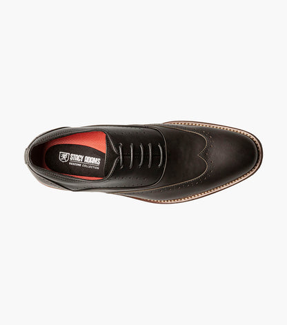 Stacy Adams Macarthur Wingtip Oxford Men’s Dress Shoes - Black