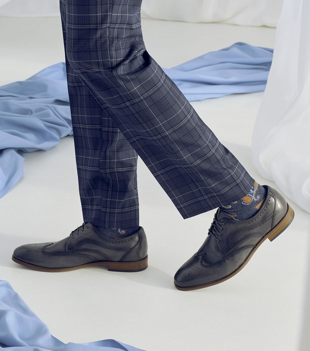 Stacy Adams Brayden Wingtip Oxford Men’s Dress Shoes - Gray