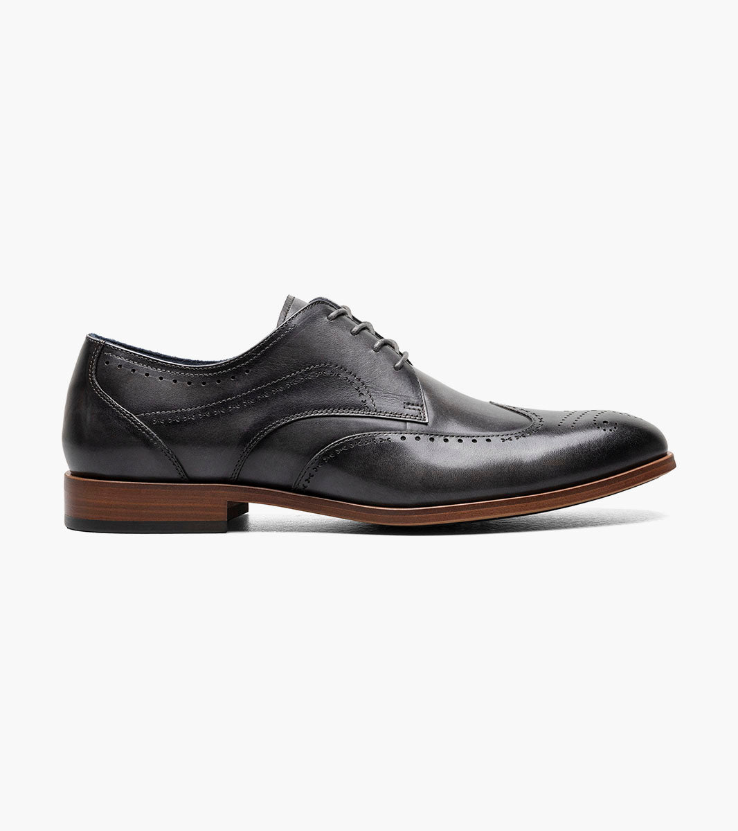 Stacy Adams Brayden Wingtip Oxford Men’s Dress Shoes - Gray