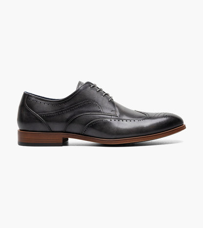 Stacy Adams Brayden Wingtip Oxford Men’s Dress Shoes - Gray