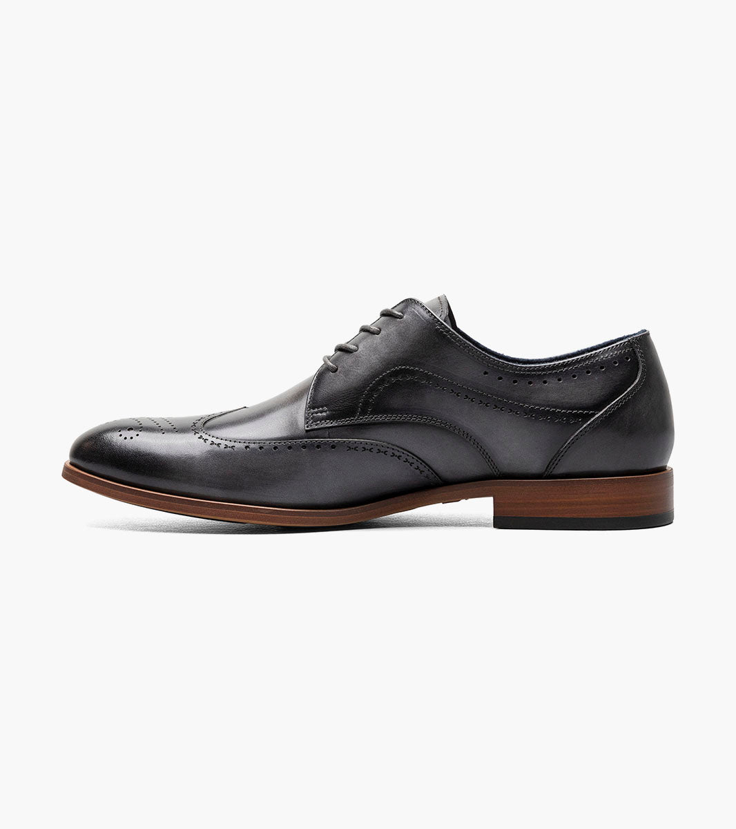 Stacy Adams Brayden Wingtip Oxford Men’s Dress Shoes - Gray