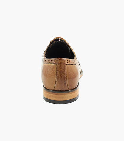 Stacy Adams Tinsley Wingtip Oxford Men’s Dress Shoes - Tan Multi
