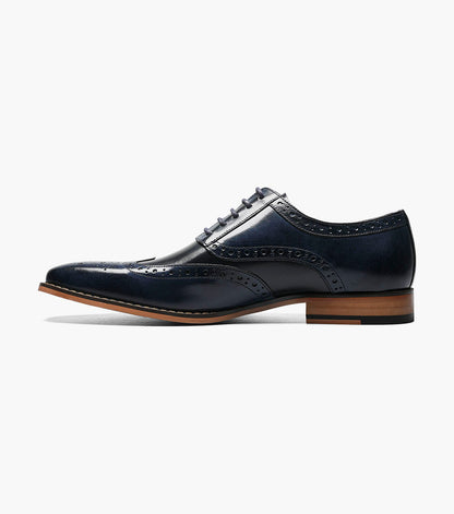 Stacy Adams Tinsley Wingtip Oxford Men’s Dress Shoes - Cobalt Multi