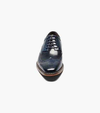 Stacy Adams Tinsley Wingtip Oxford Men’s Dress Shoes - Cobalt Multi
