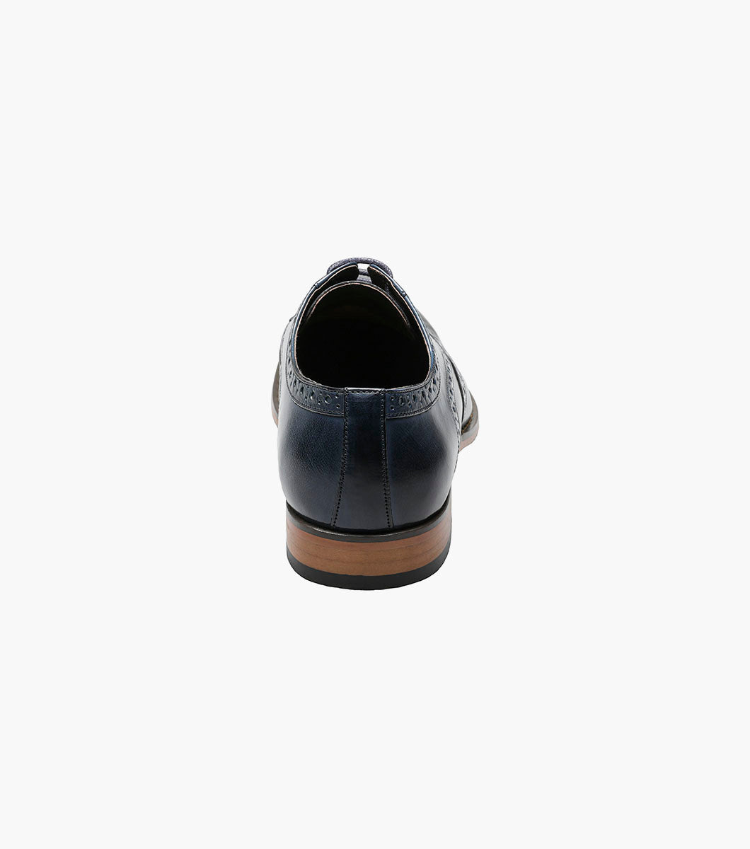 Stacy Adams Tinsley Wingtip Oxford Men’s Dress Shoes - Cobalt Multi