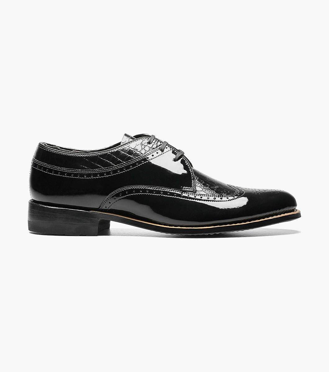 Stacy Adams Dayton Wingtip Oxford Men’s Dress Shoes - Black