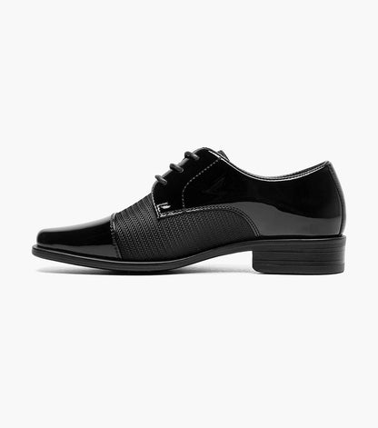 Stacy Adams Kids Pharaoh Cap Toe Oxford Kids Shoes - Black