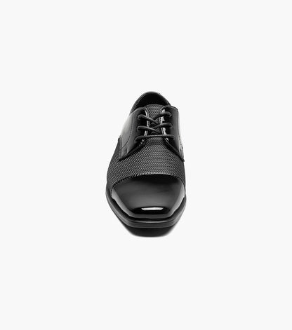 Stacy Adams Kids Pharaoh Cap Toe Oxford Kids Shoes - Black