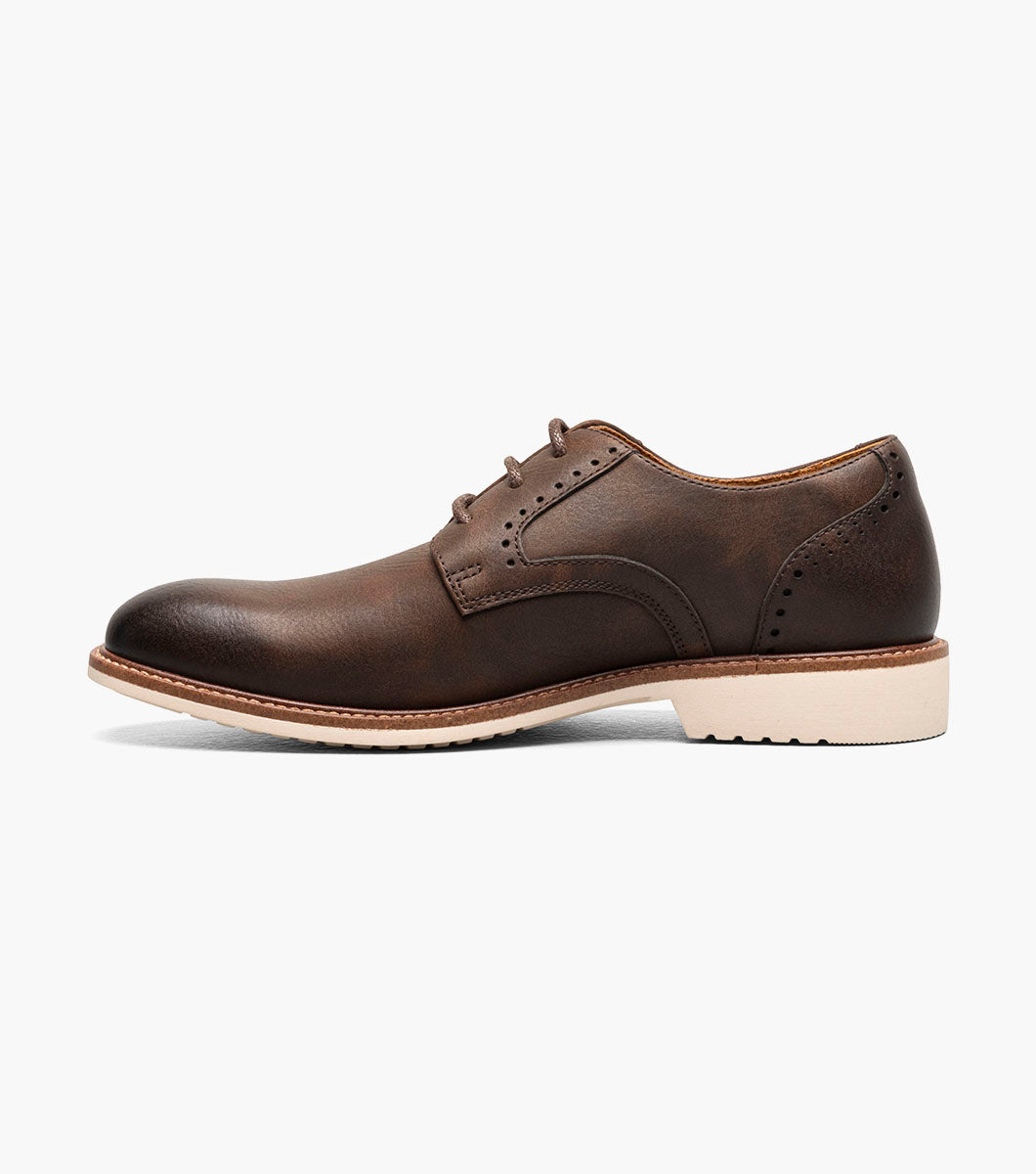 Stacy Adams Kids Wescott Plain Toe Oxford Kids Shoes - Brown CH