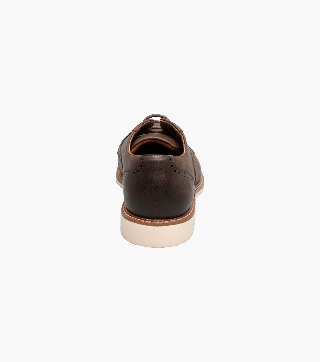 Stacy Adams Kids Wescott Plain Toe Oxford Kids Shoes - Brown CH