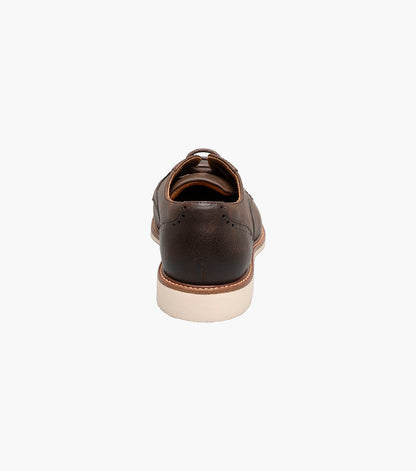Stacy Adams Kids Wescott Plain Toe Oxford Kids Shoes - Brown CH