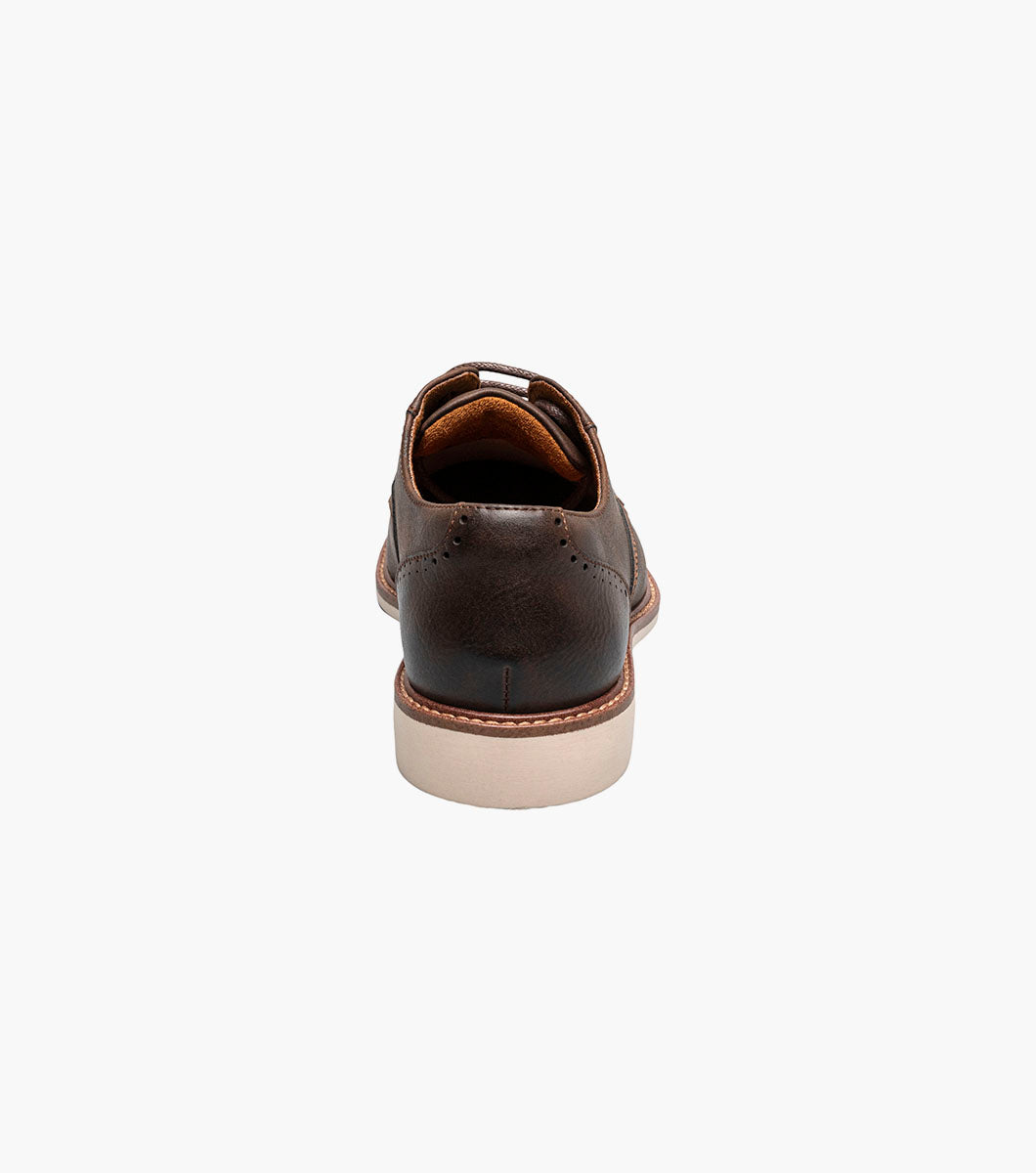 Stacy Adams Kids Wesbridge Cap Toe Oxford Kids Shoes - Brown CH