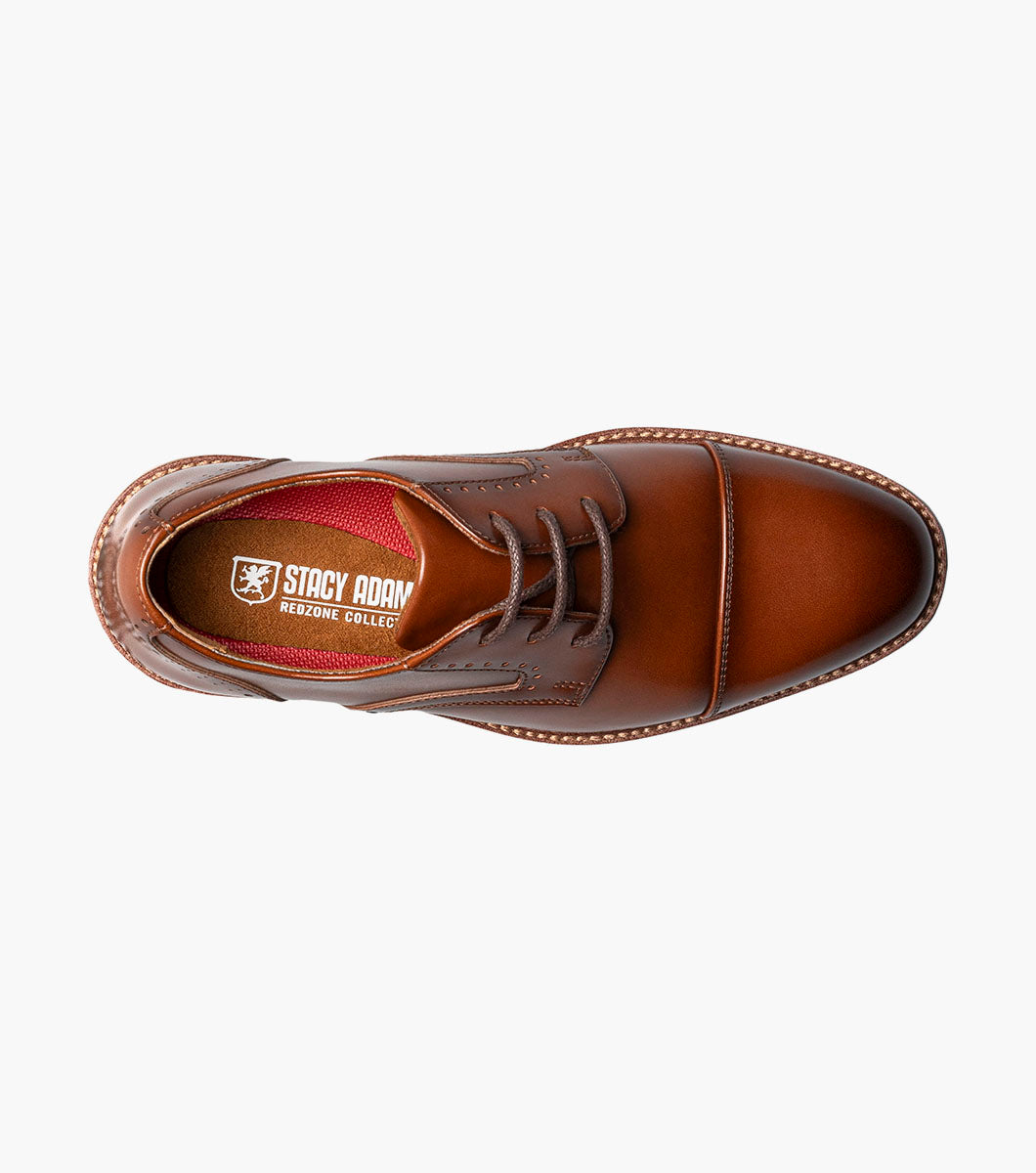 Stacy Adams Kids Wesbridge Cap Toe Oxford Kids Shoes - Cognac