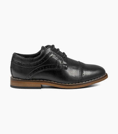 Stacy Adams Infants Dickinson Cap Toe Oxford Kids Shoes - Black