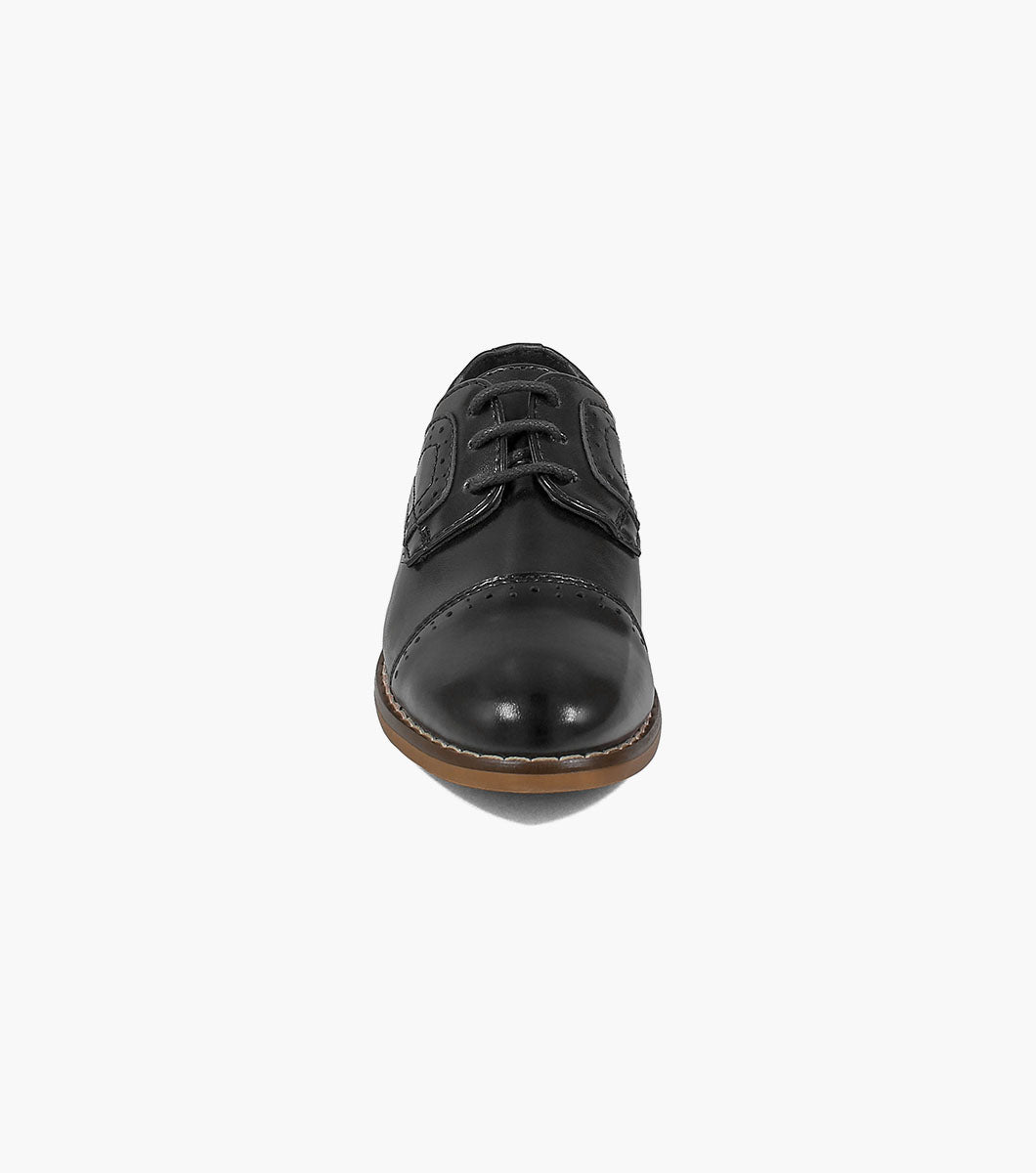 Stacy Adams Infants Dickinson Cap Toe Oxford Kids Shoes - Black