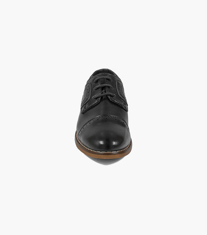 Stacy Adams Infants Dickinson Cap Toe Oxford Kids Shoes - Black