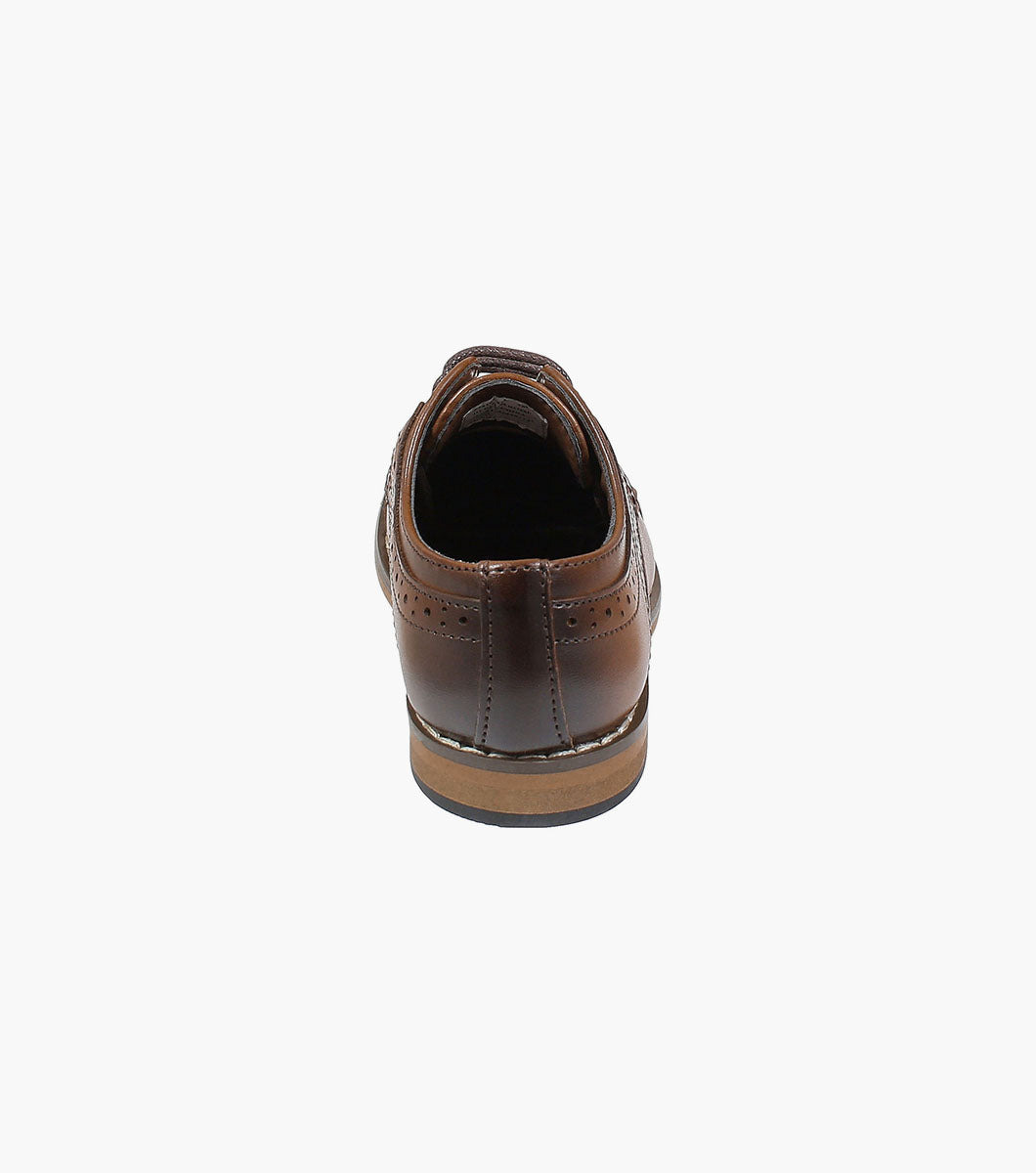 Stacy Adams Infants Dickinson Cap Toe Oxford Kids Shoes - Cognac