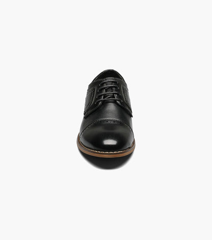 Stacy Adams Kids Dickinson Cap Toe Oxford Kids Shoes - Black