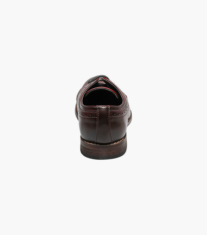 Stacy Adams Kids Dickinson Cap Toe Oxford Kids Shoes - Burgundy