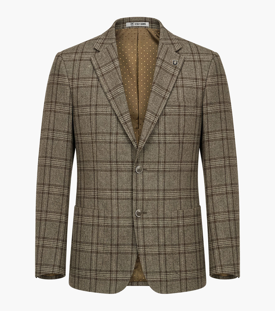 Stacy Adams Astaire Suit Jacket Men’s Suits - Brown