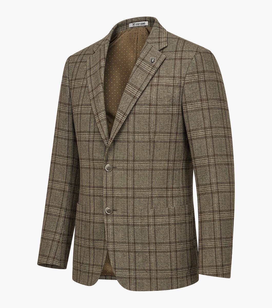 Stacy Adams Astaire Suit Jacket Men’s Suits - Brown