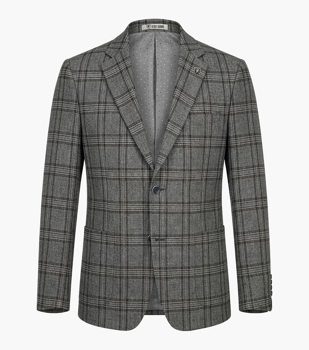 Stacy Adams Astaire Suit Jacket Men’s Suits - Gray