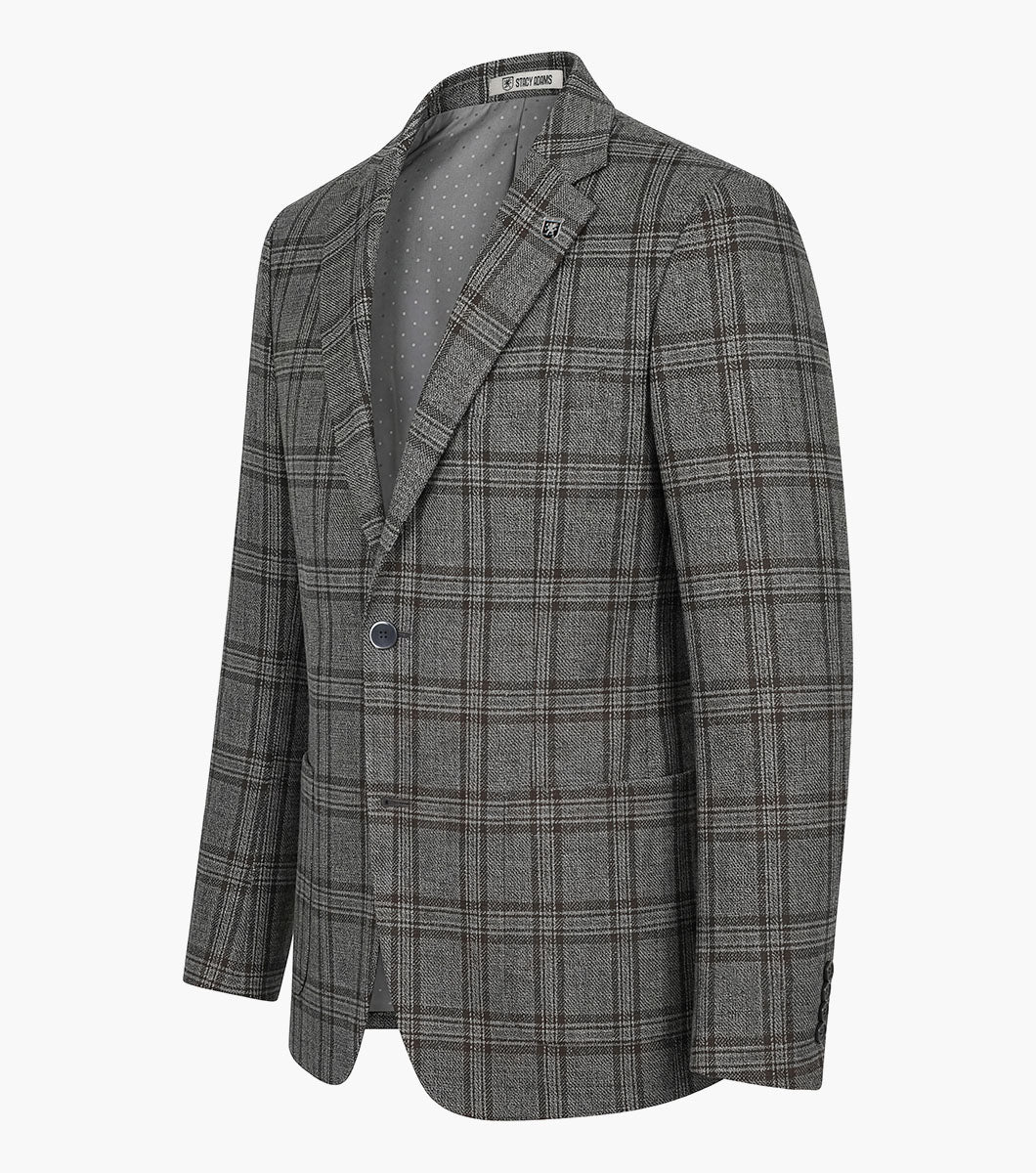 Stacy Adams Astaire Suit Jacket Men’s Suits - Gray