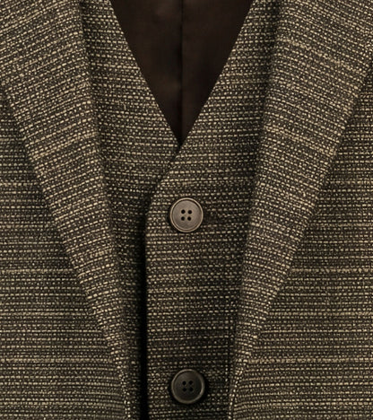 Stacy Adams Cagney 3 Piece Vested Suit Men’s Suits - Brown