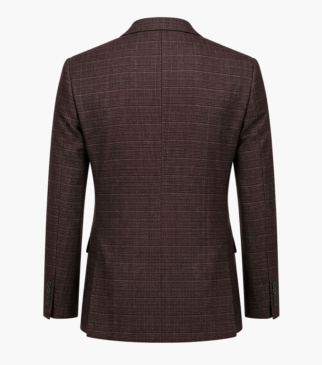 Stacy Adams Cagney 3 Piece Vested Suit Men’s Suits - Burgundy