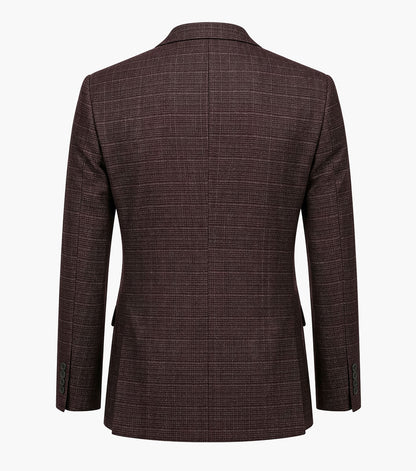 Stacy Adams Cagney 3 Piece Vested Suit Men’s Suits - Burgundy