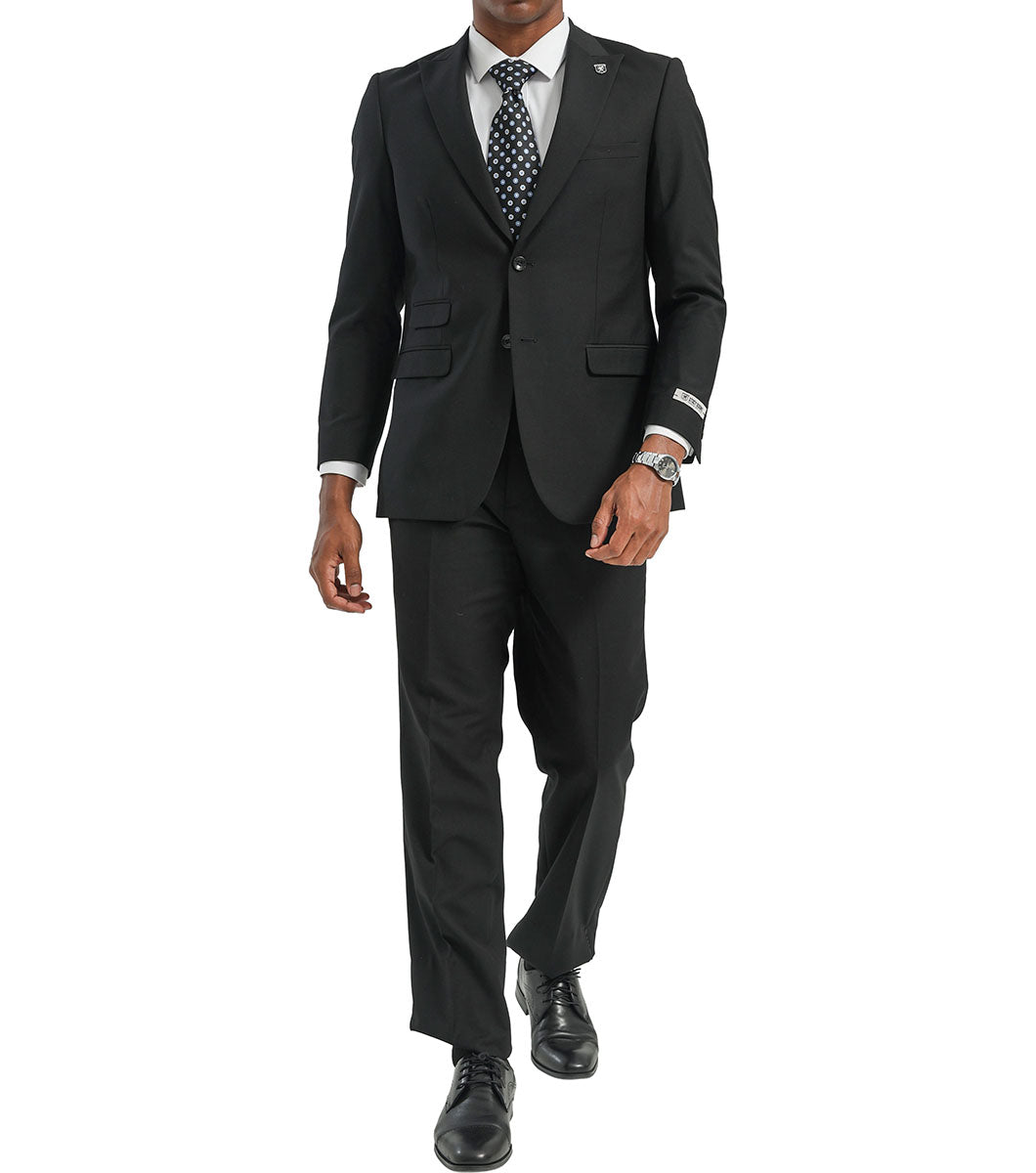 Stacy Adams Atkinson 2 Piece Suit Men’s Suits - Black