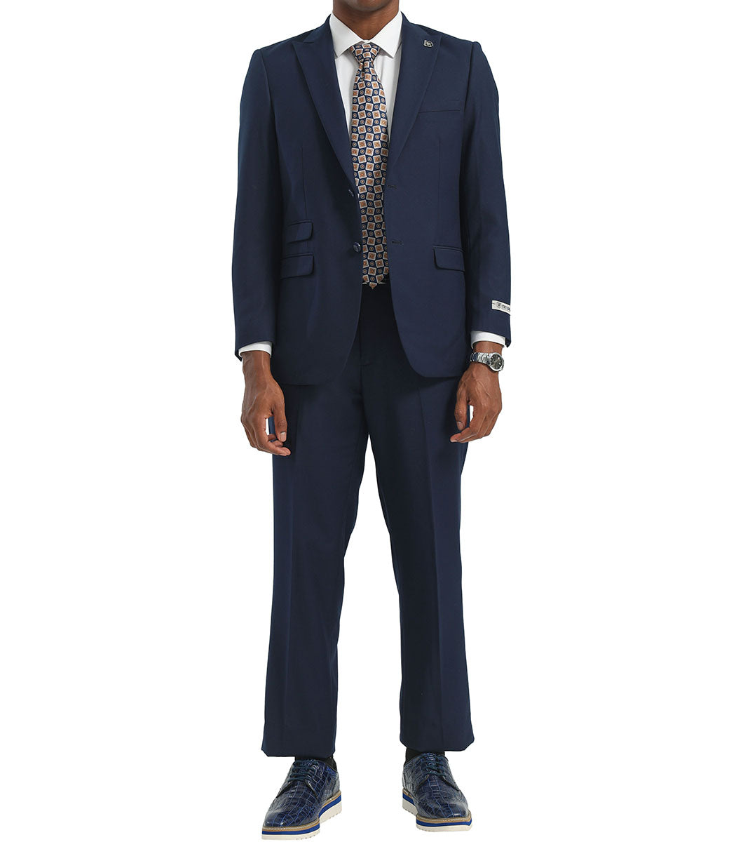 Stacy Adams Atkinson 2 Piece Suit Men’s Suits - Navy