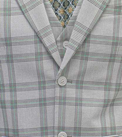 Stacy Adams Roche 3 Piece Vested Suit Men’s Suits - Gray