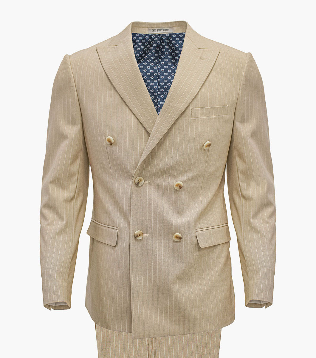 Stacy Adams Indurain 2 Piece Suit Men’s Suits - Tan