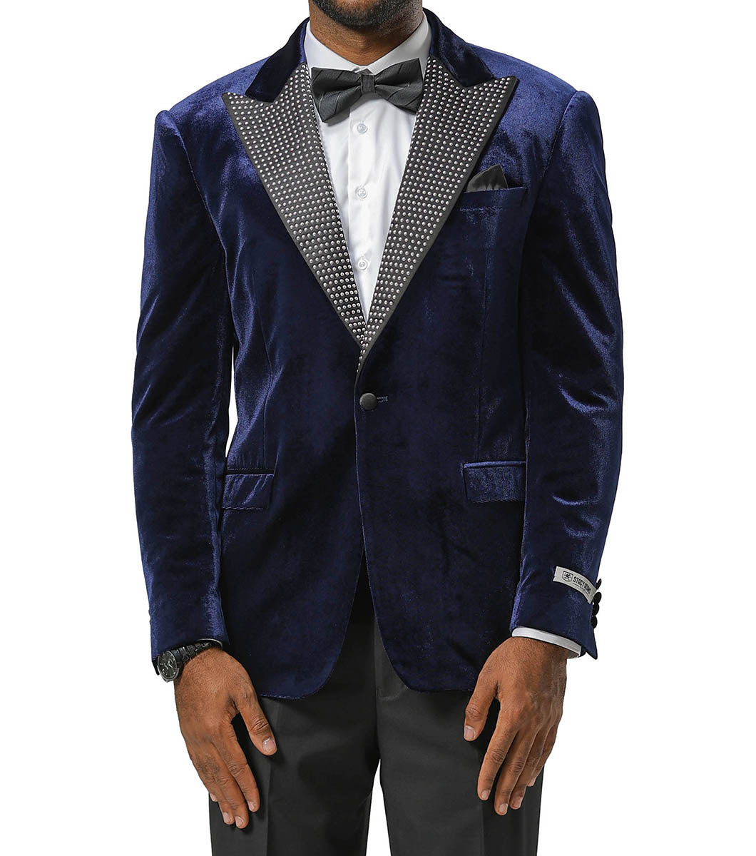 Stacy Adams Caan Suit Jacket Men’s Suits - Navy