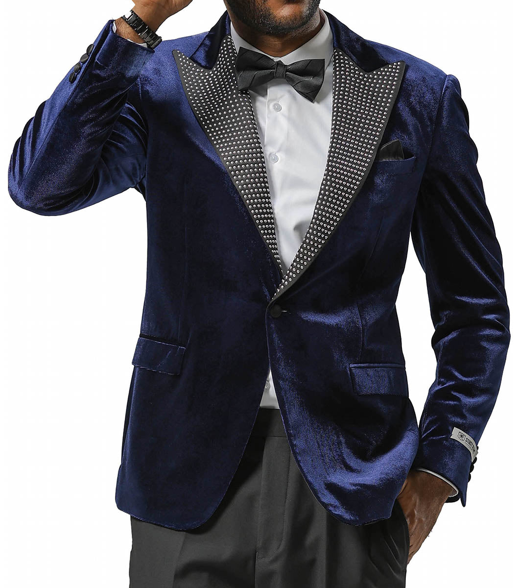Stacy Adams Caan Suit Jacket Men’s Suits - Navy